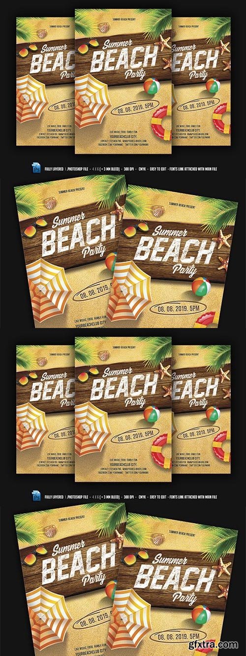 CreativeMarket - Summer Beach Party - 2334347