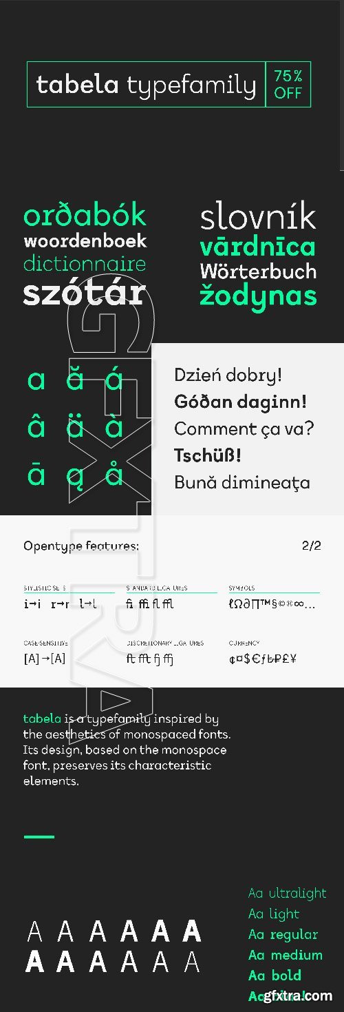 Tabela Family Font