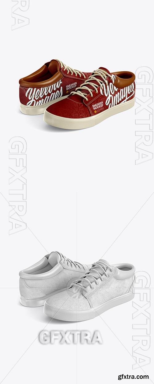 Two Sneakers Mockup - Half Side View 21088