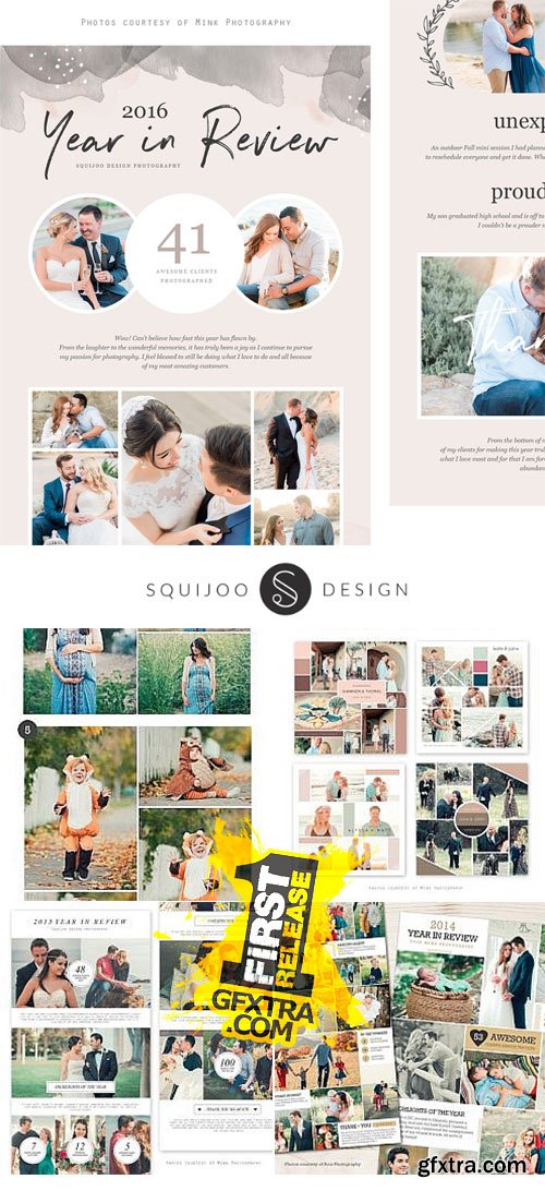 Squijoo - Collages & Boards - Blog Post Boards 6xPSDs