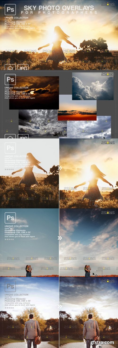 CreativeMarket - Sky Photo overlays - 6963747