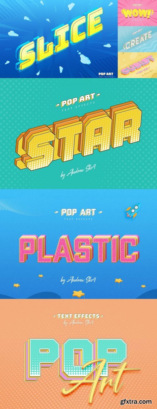 GraphicRiver - Sliced Pop Art - Text Effects - 25720269