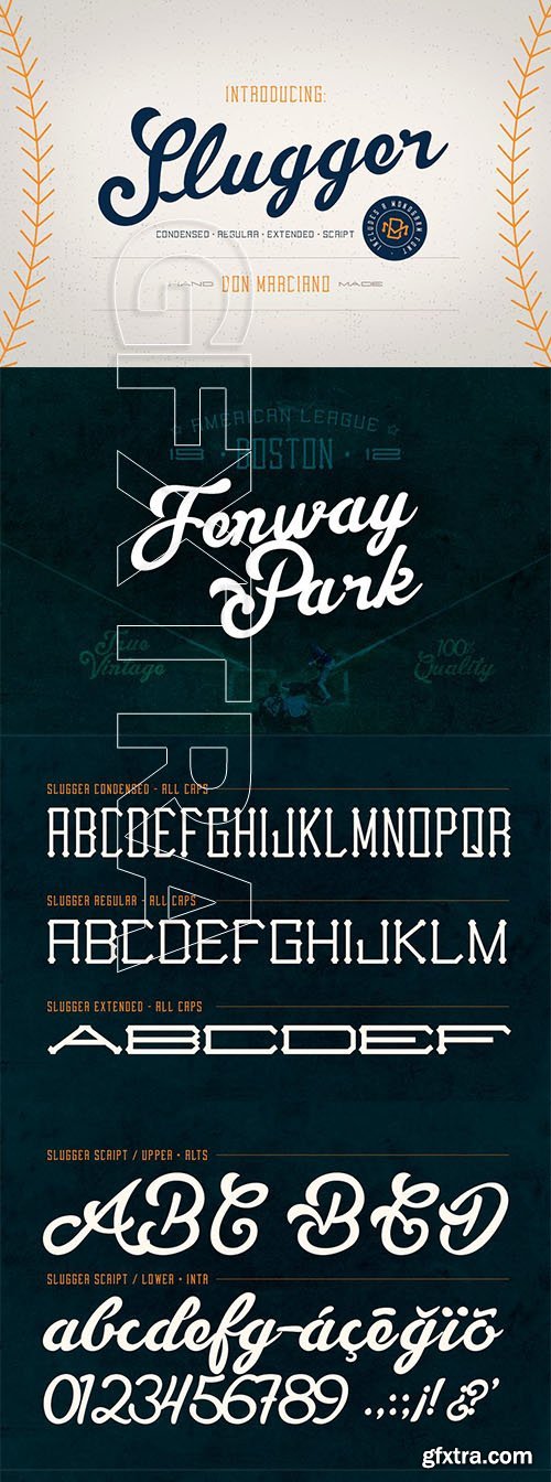 CreativeMarket - Slugger - Vintage Family Font - 3720130