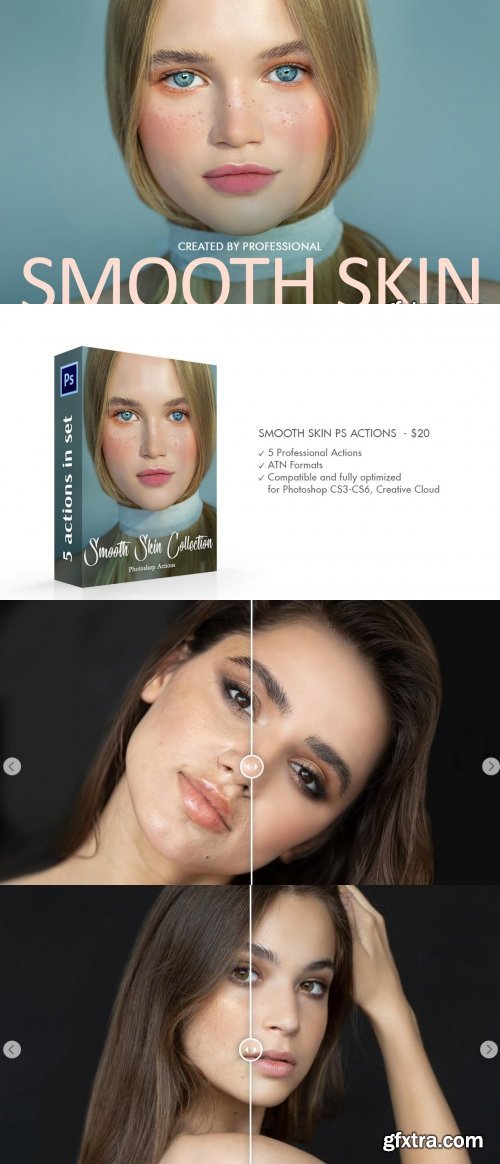 CreativeMarket - Smooth Skin Photoshop Actions - 4723022