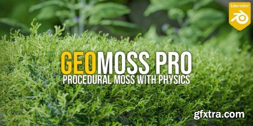 Blender Market - Geomoss Pro: Physical Moss Addon