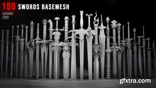 Artstation - 820 Weapon Basemeshes ( CGSphere Weapon Bundle )