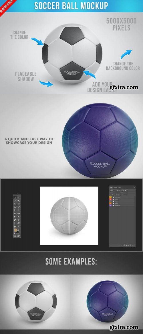 Soccer Ball Mockup