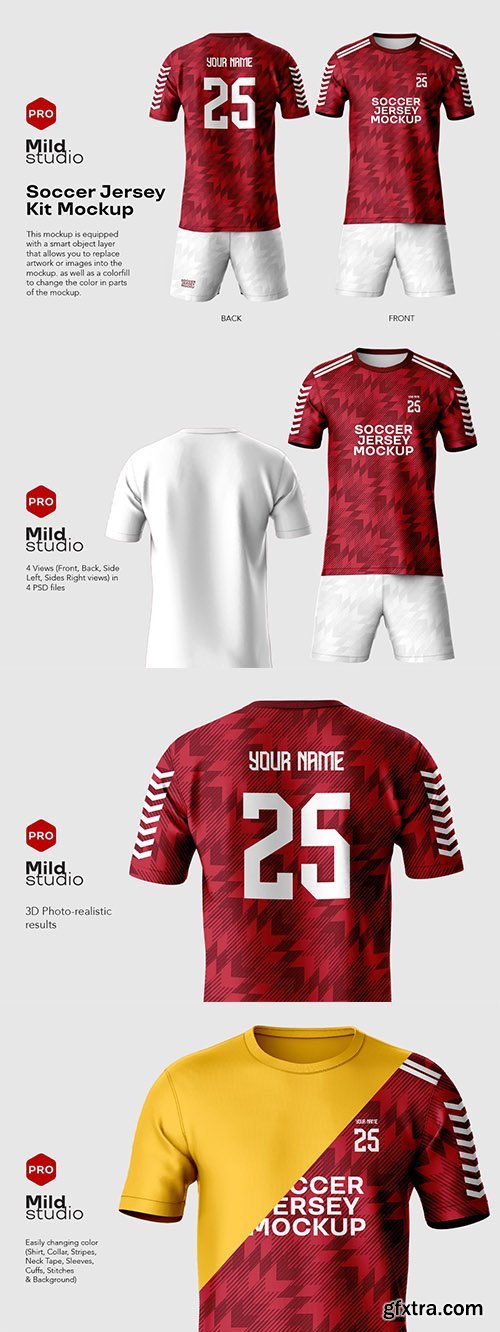 CreativeMarket - Soccer Jersey kit Mockup - 6652768