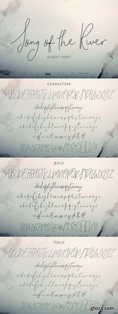 CreativeMarket - Song of the River Script Font - 2163139