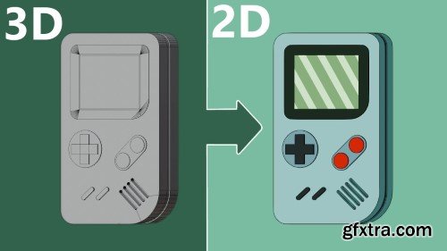 Skillshare - The 3D to 2D Blender Workflow - Game Boy