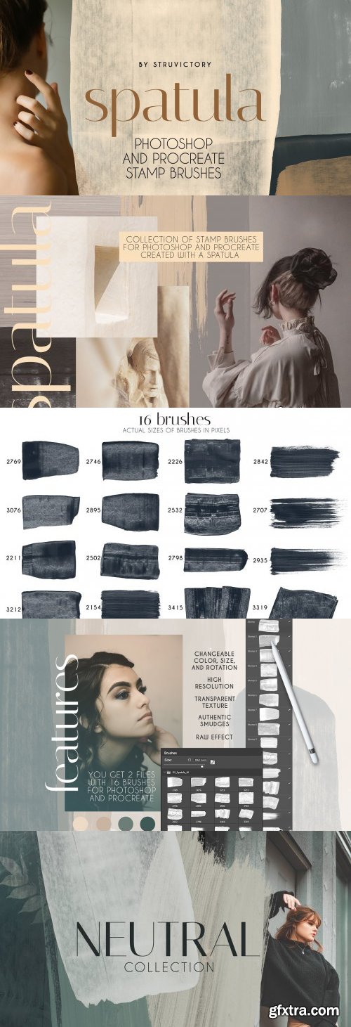 CreativeMarket - Spatula PS &amp; Procreate Stamp Brushes - 6425198