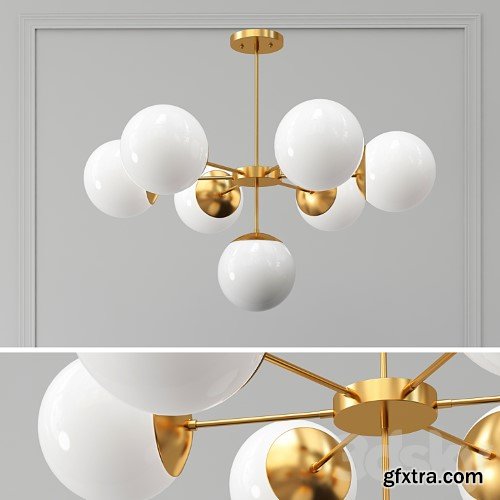 3dsky Pro - Copper Light Chandelier 7