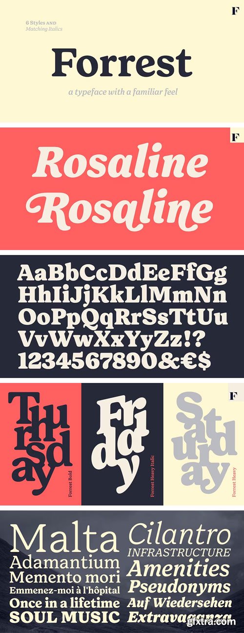 Myfonts - Forrest Font Family