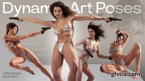 Artstation - 650+ Dynamic Art poses With Guns, Knives &amp; Swords