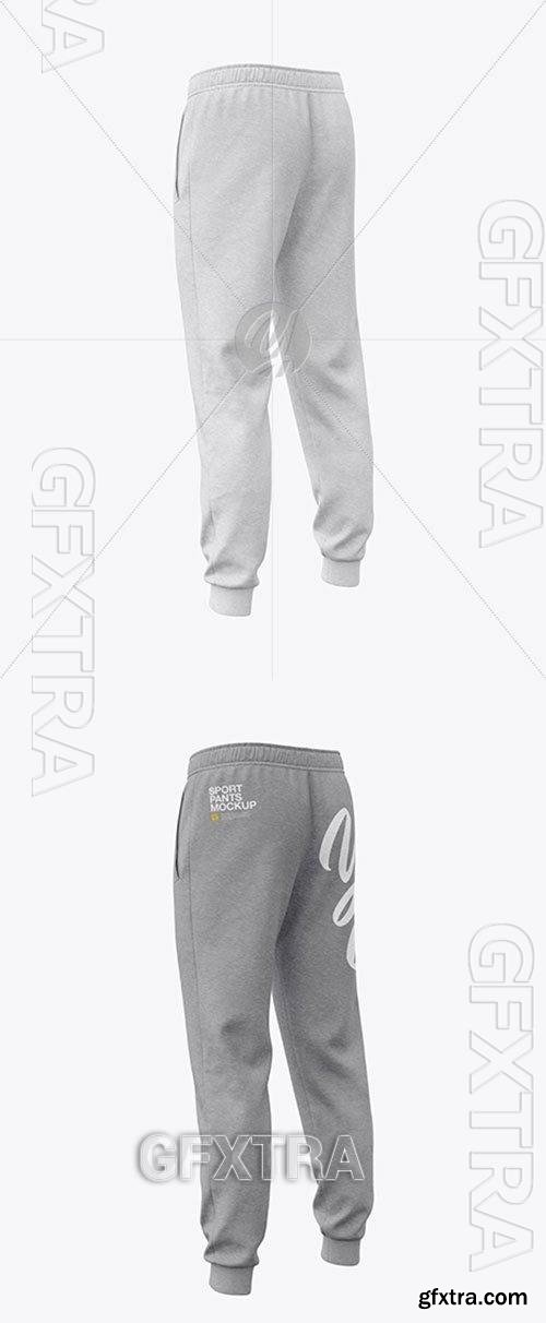Melange Mens Sport Pants Mockup 42287 Melange Mens Sport Pants Mockup 42287