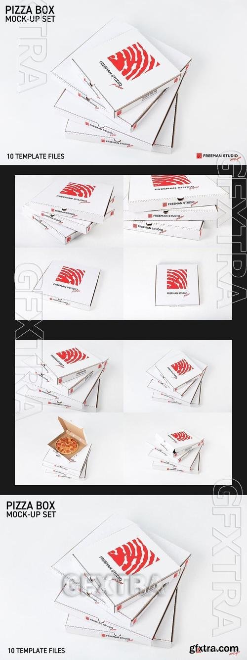 Pizza Box Mock-Up Set URL54V6 Pizza Box Mock-Up Set URL54V6
