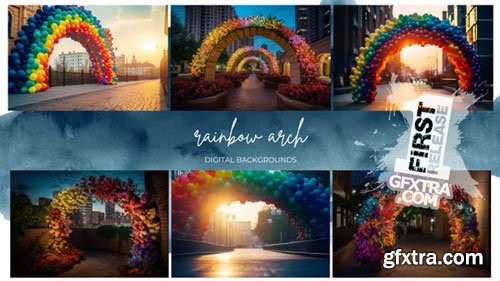 Finding North Education - Rainbow Arch Digital Backgrounds