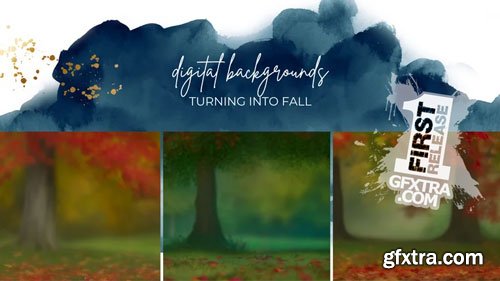 Finding North Education - Turning Into Fall Digital Backgrounds