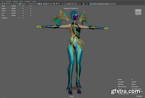 Artstation - League of Legends - Kai\'Sa Lagoon Dragon RIGGED