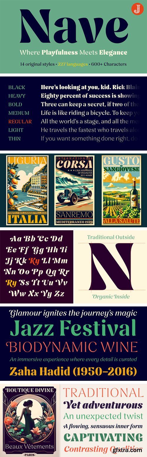 Myfonts - Nave Font Family