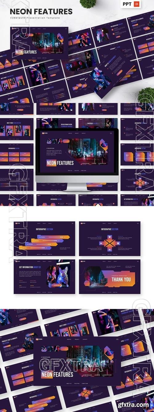 Neon Futures - Cyberpunk Powerpoint Templates NB99EQ3 Neon Futures - Cyberpunk Powerpoint Templates NB99EQ3