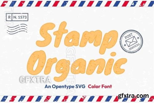 Stamp Organic font Stamp Organic font