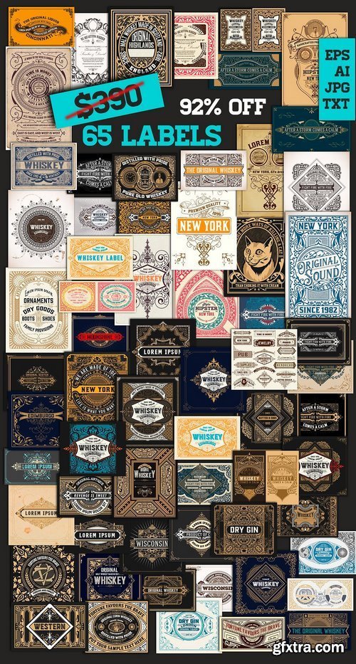 CM - Mega Pack 65 Labels bundle 1487660