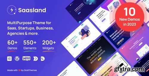 Themeforest - Saasland - Saas, Startup, Technology & IT Solutions WordPress Theme 23362980 v3.6.6