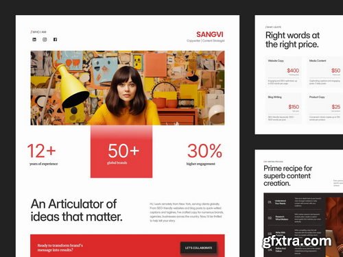 Craftwork Design - Type - Onepage Portfolio