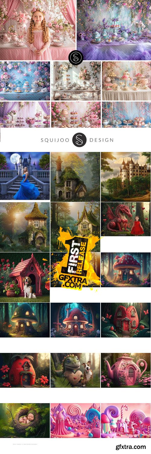 Squijoo - Digital Backdrops - Fantasy 143xPSDs