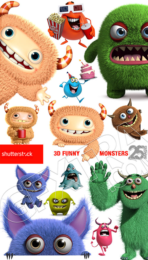 3D Funny Monsters 25xJPG 3D Funny Monsters 25xJPG