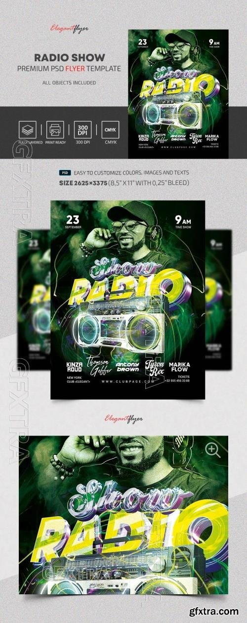 Radio Show Flyer - Premium Flyer template (PSD) Radio Show Flyer - Premium Flyer template (PSD)