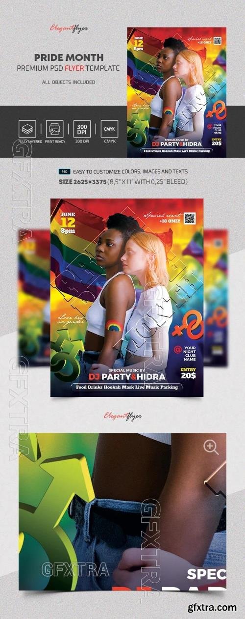 Pride Month Flyer - Premium Flyer template (PSD) Pride Month Flyer - Premium Flyer template (PSD)