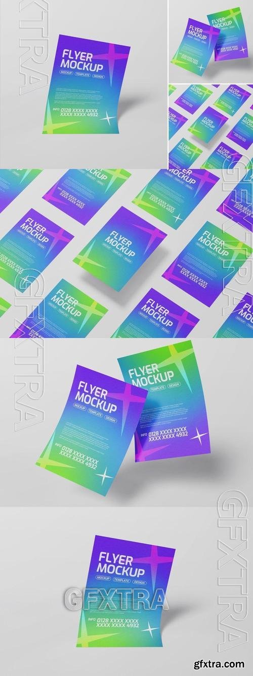 Floating Flyer Mockup 45ZGCYR Floating Flyer Mockup 45ZGCYR