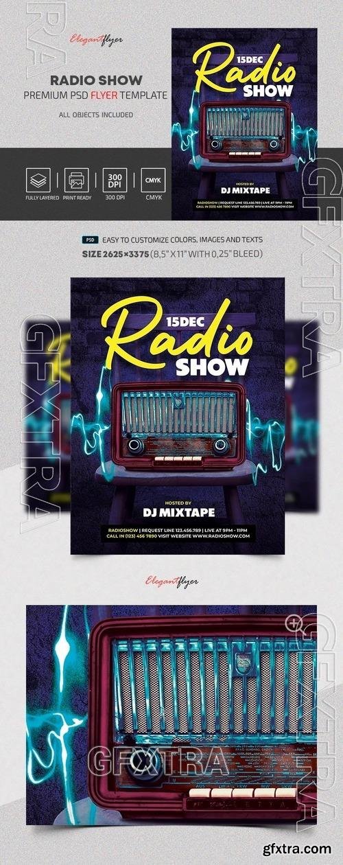 Radio Show Flyer - Premium Flyer template (PSD) Radio Show Flyer - Premium Flyer template (PSD)