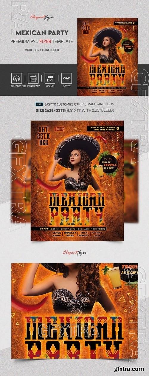 Mexican Party Flyer - Premium Flyer template (PSD) Mexican Party Flyer - Premium Flyer template (PSD)