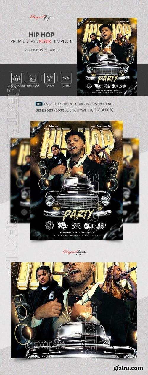Hip Hop Flyer - Premium Flyer template (PSD) Hip Hop Flyer - Premium Flyer template (PSD)