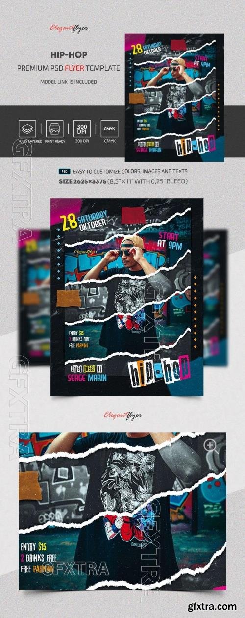 Hip-Hop Flyer - Premium Flyer template (PSD) Hip-Hop Flyer - Premium Flyer template (PSD)