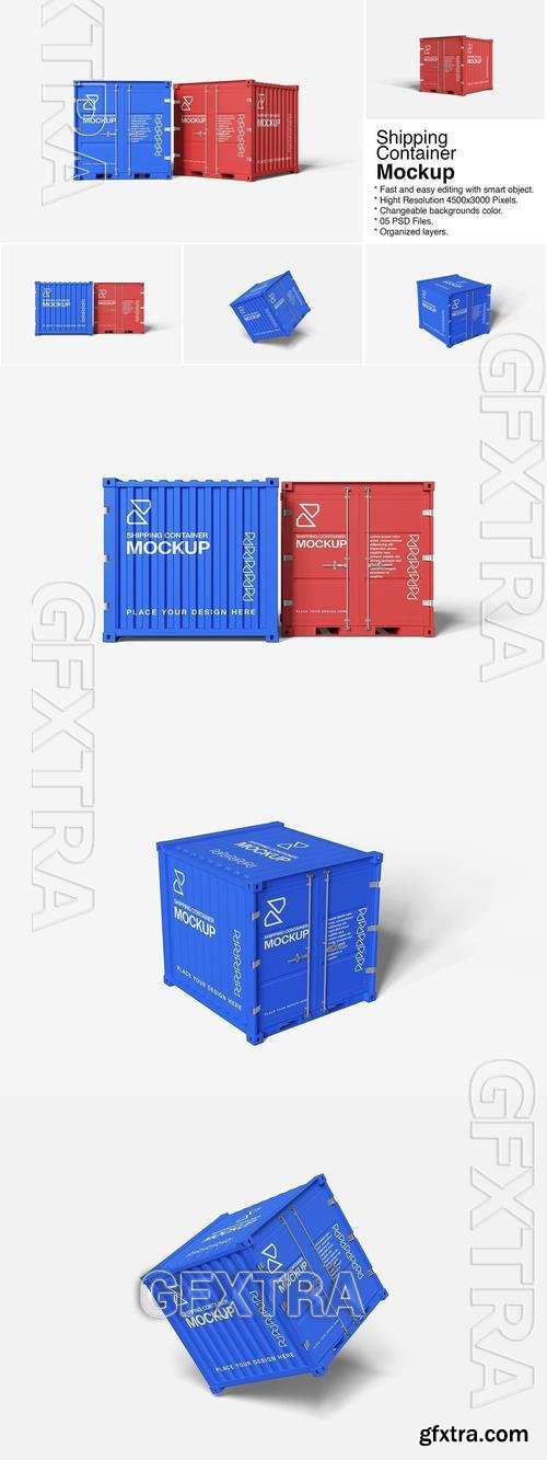 Shipping Container Mockup X833BJ3 Shipping Container Mockup X833BJ3