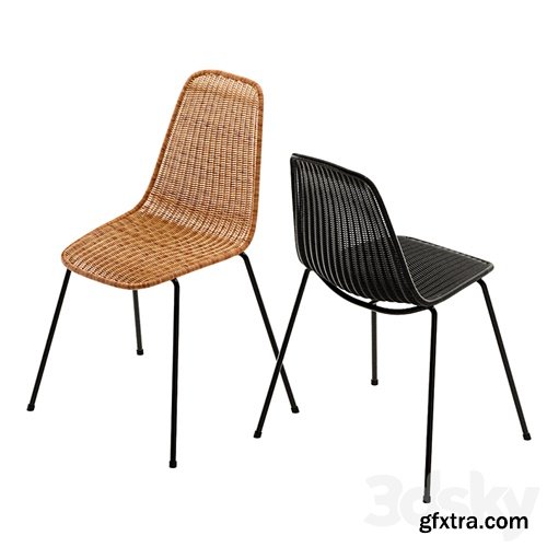 3dsky Pro - Feelgood Designs basket / rattan chair by Gian Franco Legler / Rattan chair