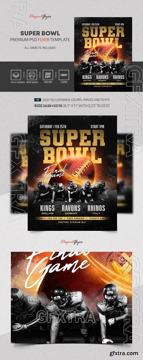 Super Bowl Flyer - Premium Flyer template (PSD) Super Bowl Flyer - Premium Flyer template (PSD)