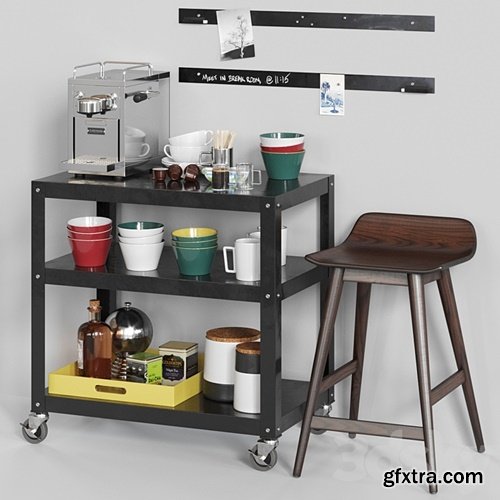 3dsk Pro - CB2 Exclusive rolling cart