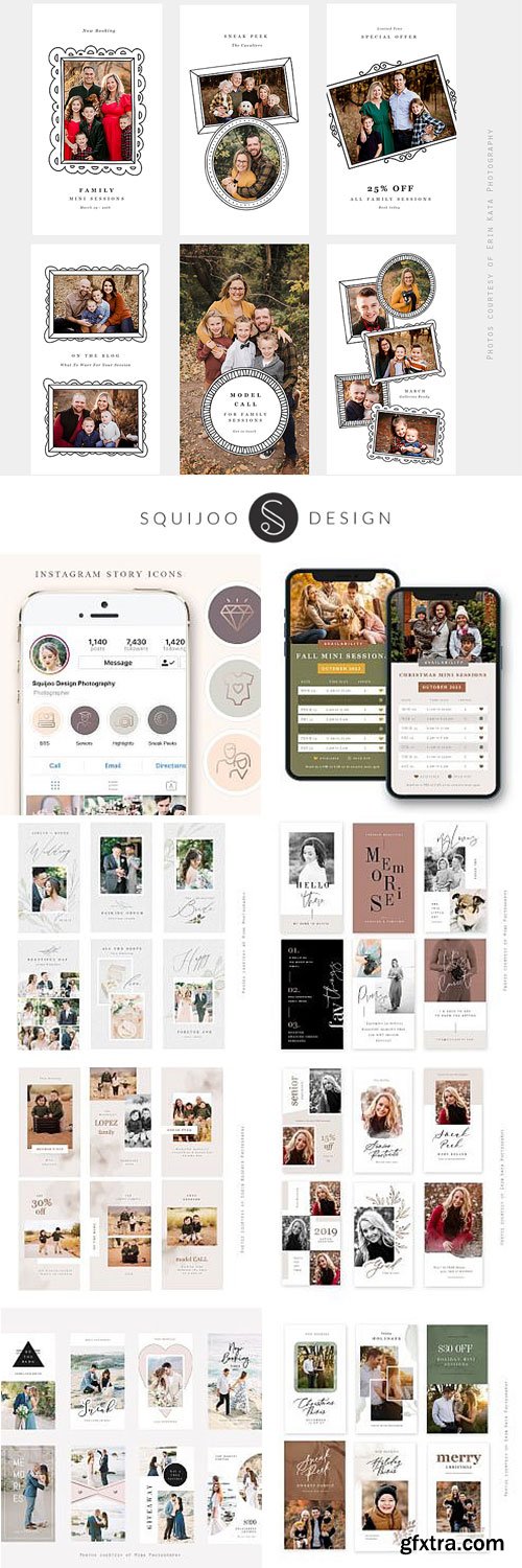 Squijoo - Instagram Templates 12xPSDs