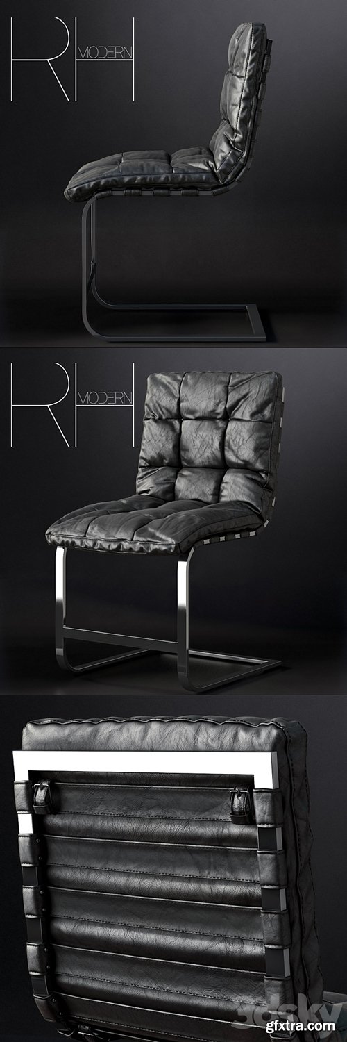 3dsky Pro - RH / ROSSI LEATHER SIDE CHAIR
