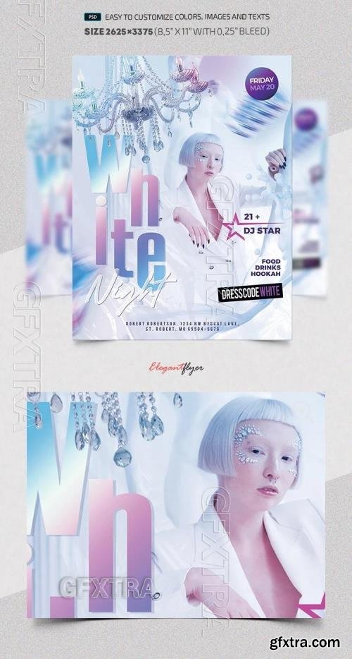 White Night - Premium Flyer template (PSD) White Night - Premium Flyer template (PSD)