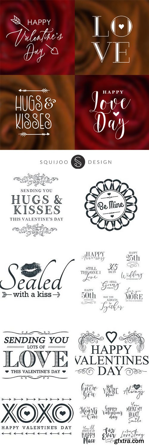 Squijoo - Word Art - Love / Romance 21xPNGs