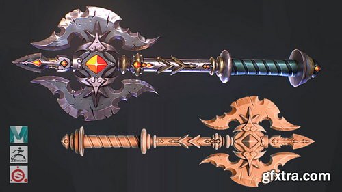 Gumroad - 3dex - Stylized Game Model Tutorial - Axe