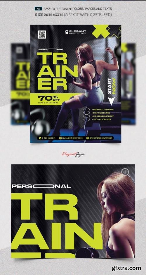 Personal Trainer - Premium Flyer template (PSD) Personal Trainer - Premium Flyer template (PSD)