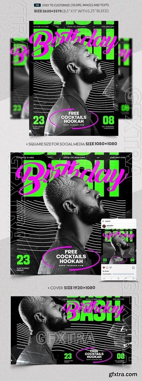 Birthday Bash - Premium Flyer template (PSD) Birthday Bash - Premium Flyer template (PSD)