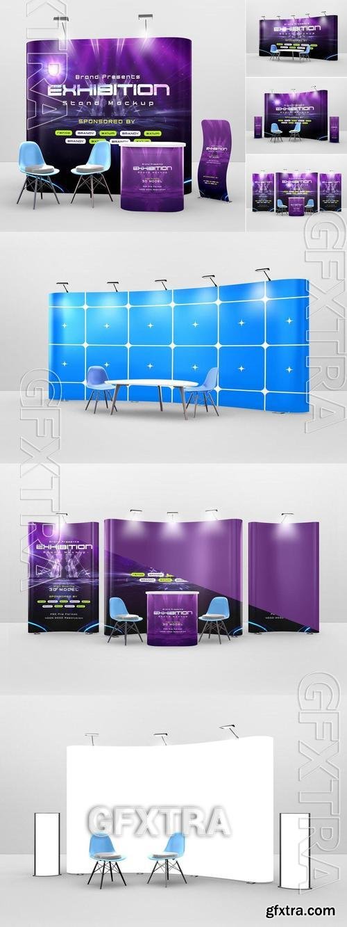 Event Exhibition Stand Branding Mockup Set PXES9YZ Event Exhibition Stand Branding Mockup Set PXES9YZ
